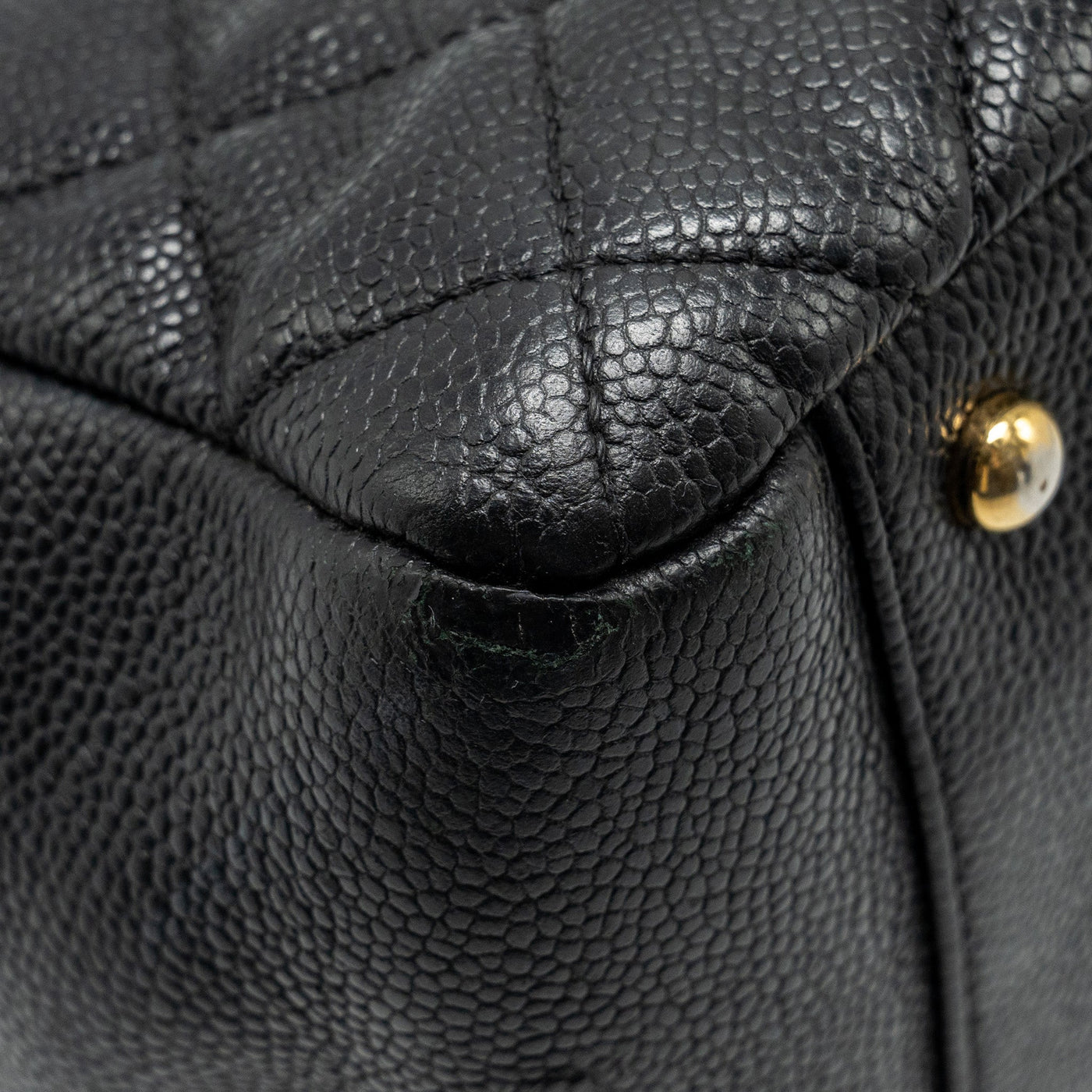 CHANEL GRAND SHOPPING TOTE BAG XL CAVIAR BLACK GHW