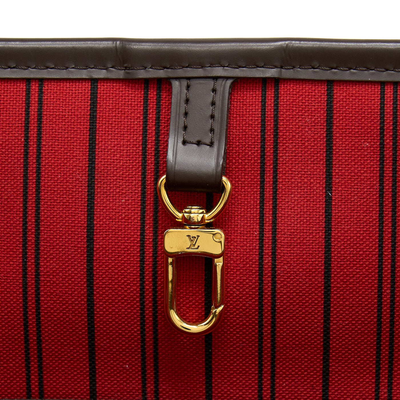 LOUIS VUITTON NEVERFULL MM DAMIER EBENE CHERRY GHW