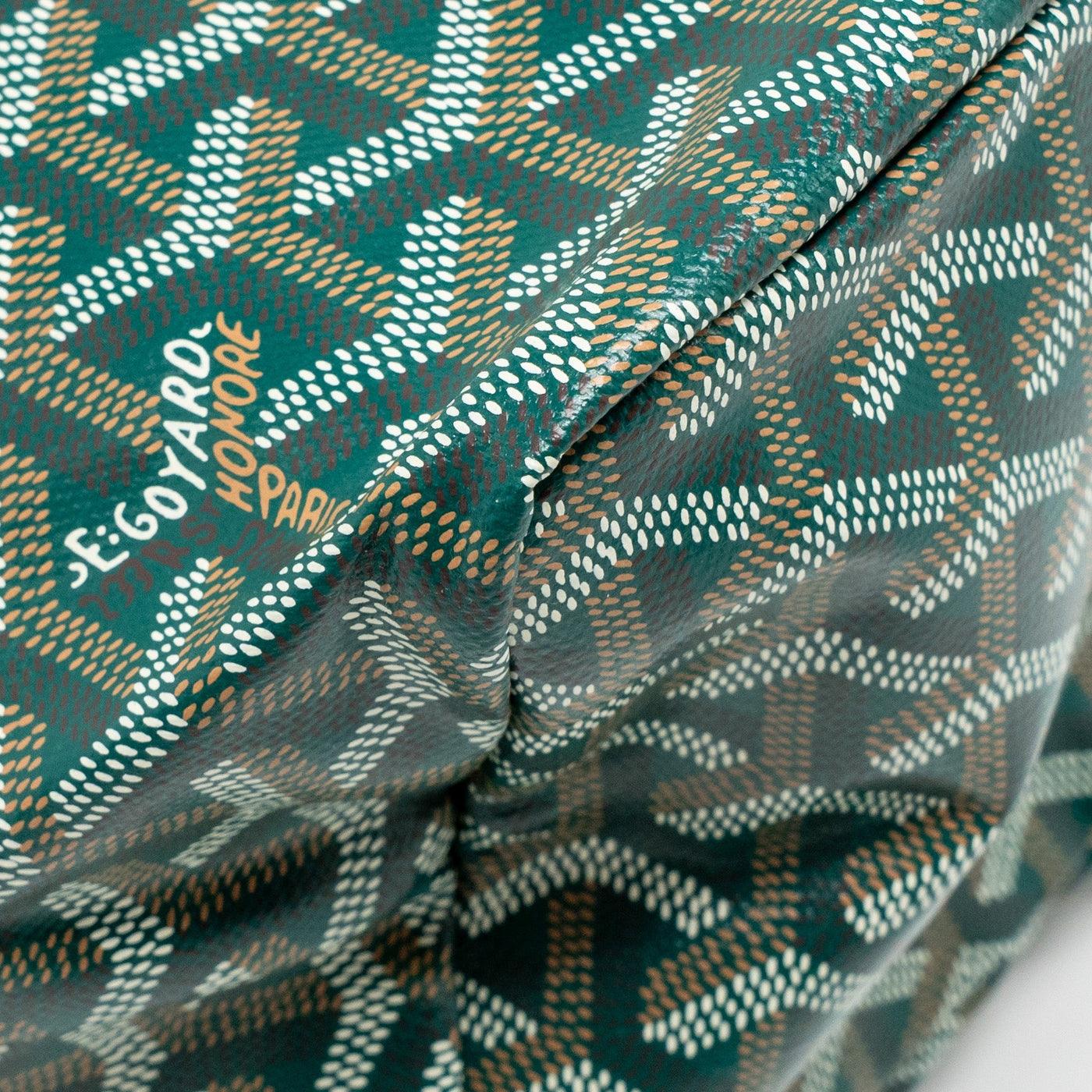 GOYARD SAINT LOUIS PM TOTE GOYARDINE CANVAS GREEN SHW
