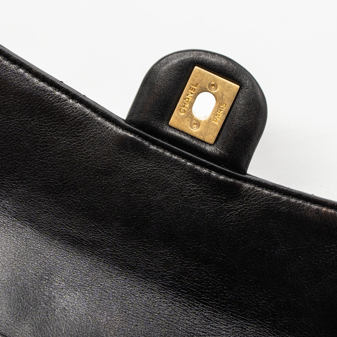 CHANEL MESSENGER BAG CALFSKIN BLACK GHW