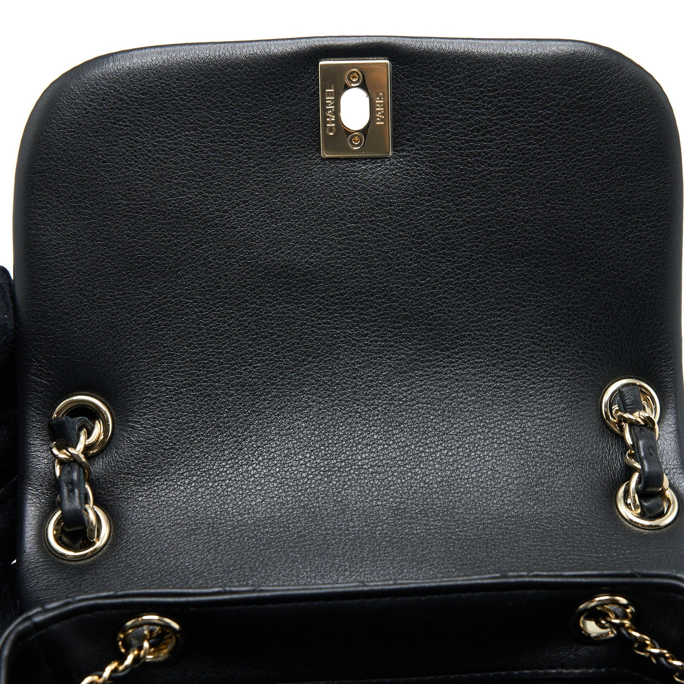 CHANEL 23C LARGE DUMA BACKPACK CALFSKIN BLACK LGHW (MICROCHIP)