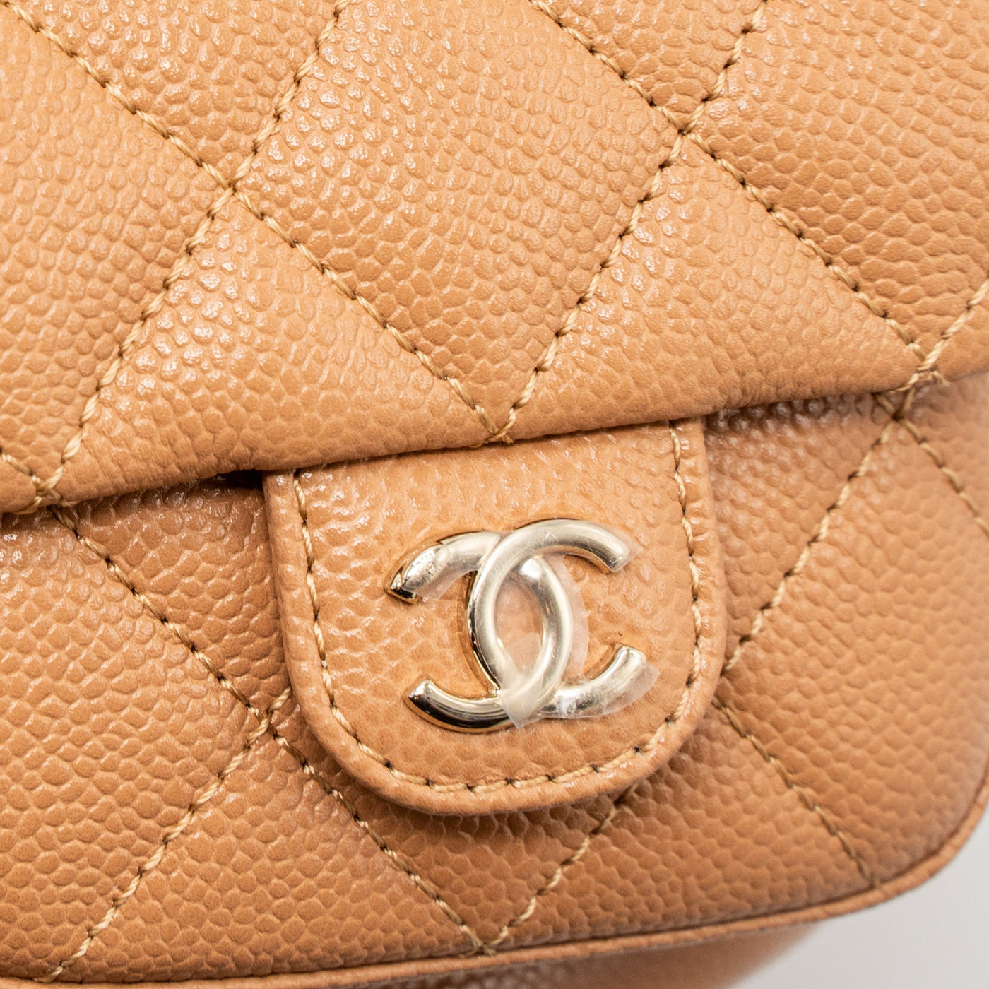 CHANEL 23P TRIPLE PACK BACKPACK CAVIAR DARK BEIGE LGHW(MICROCHIP)