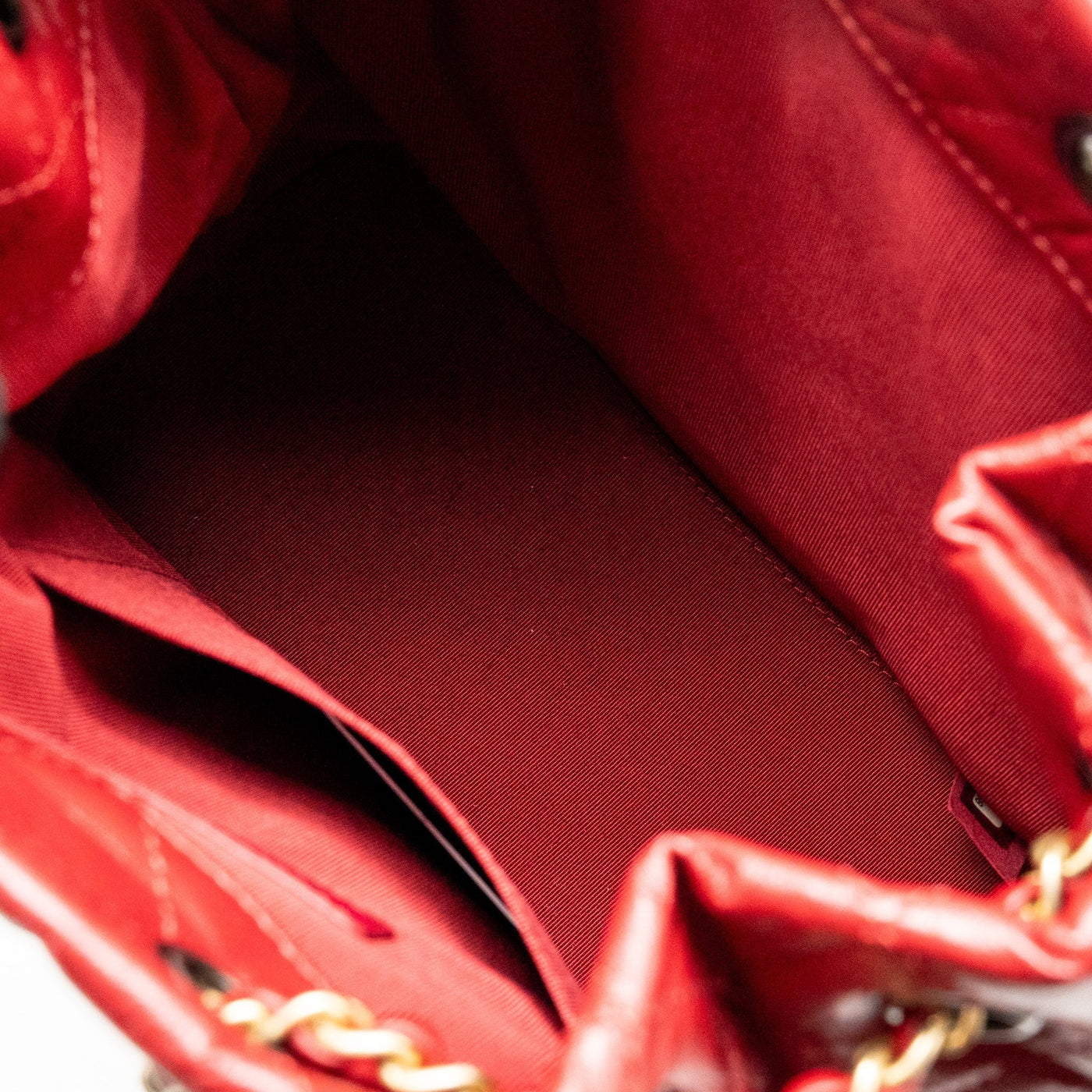 CHANEL SMALL GABRIELLE BACKPACK CALFSKIN RED MULTICOLOUR HARDWARE