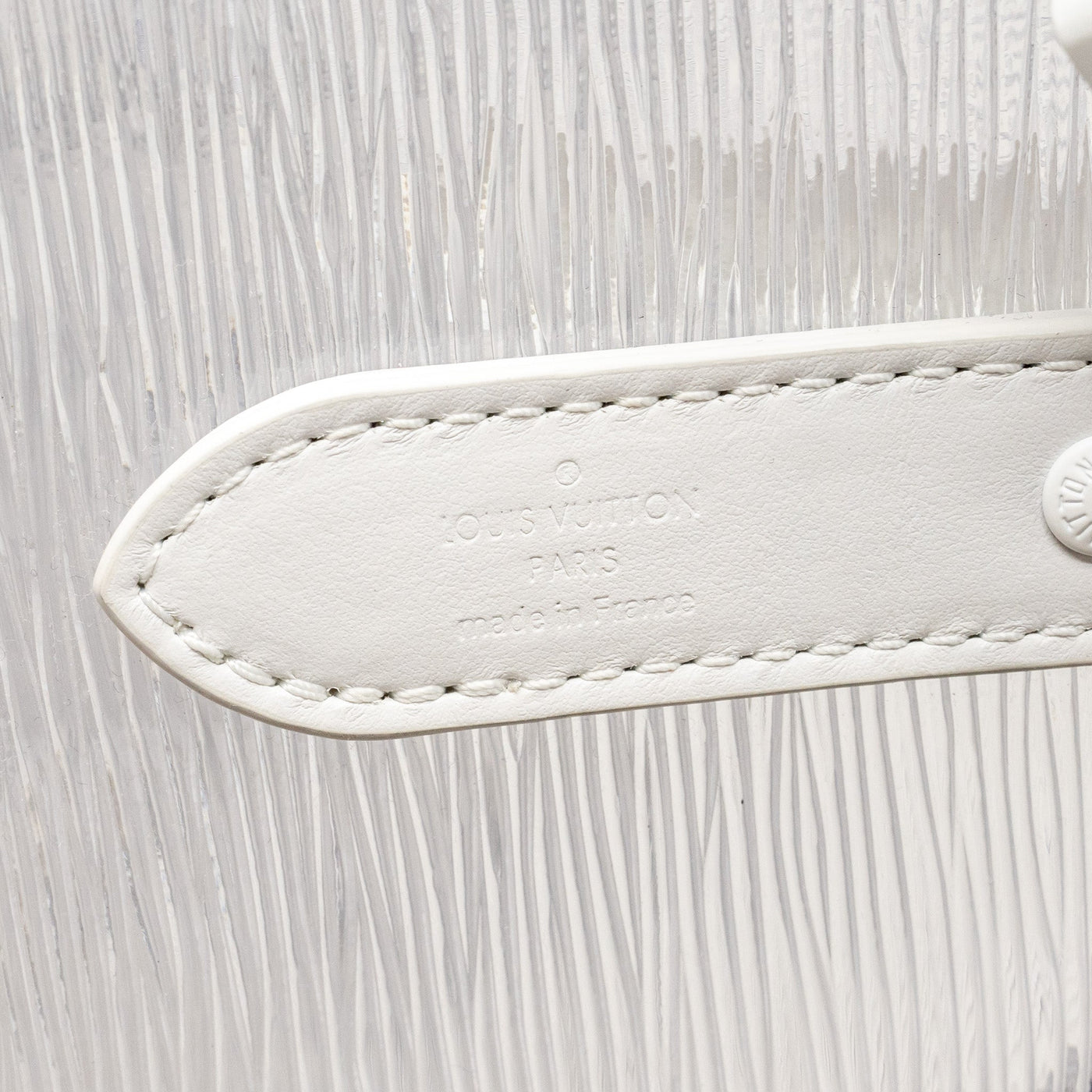 LOUIS VUITTON WAVY KEEPALL 50 EPI PLAGE WHITE