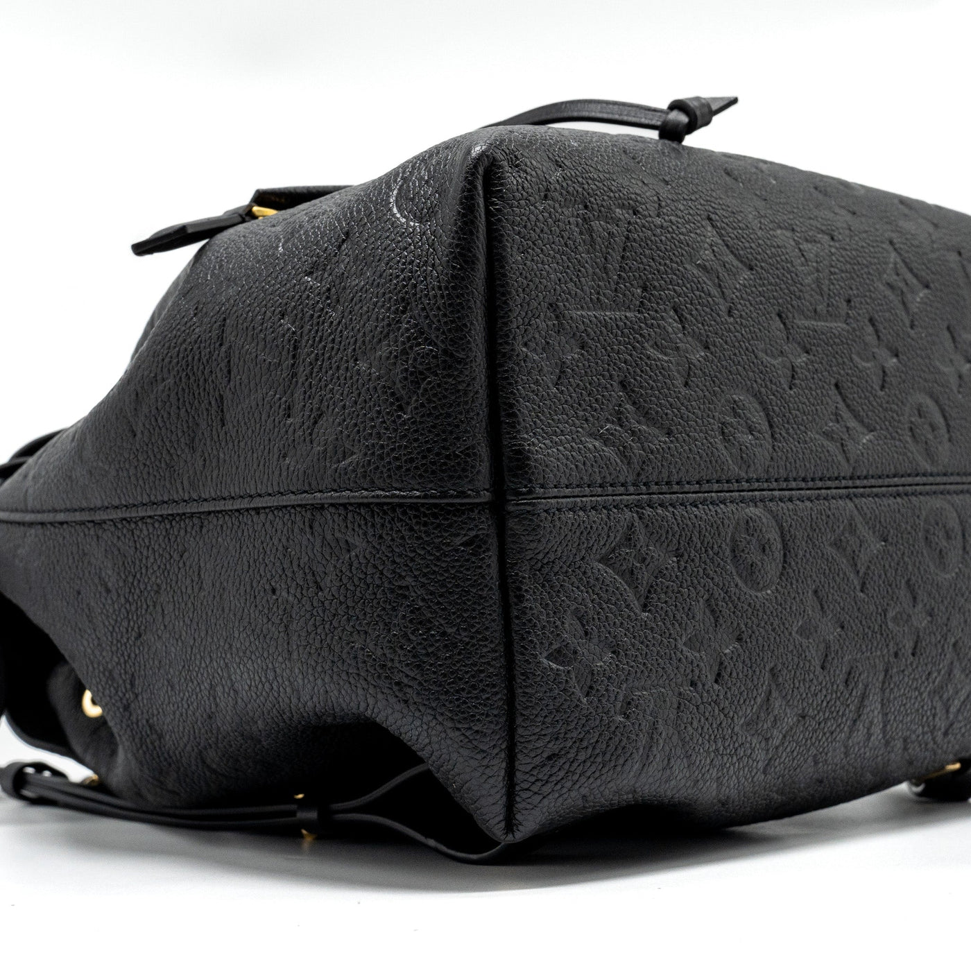 LOUIS VUITTON MONTSOURIS PM BACKPACK MONOGRAM EMPREINTE BLACK GHW