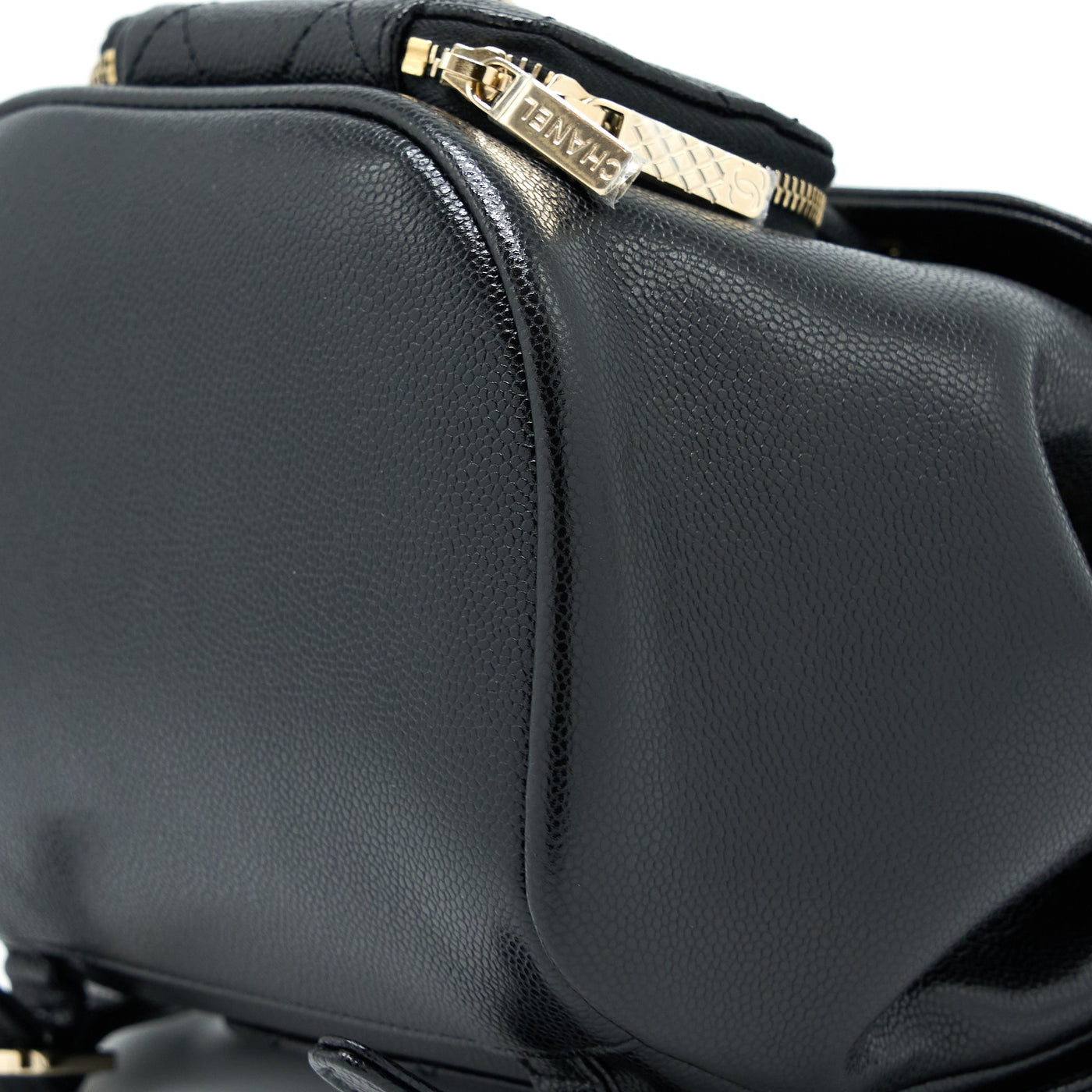 CHANEL 22B AFFINITY MINI BACKPACK CAVIAR BLACK LGHW(MICROCHIP)
