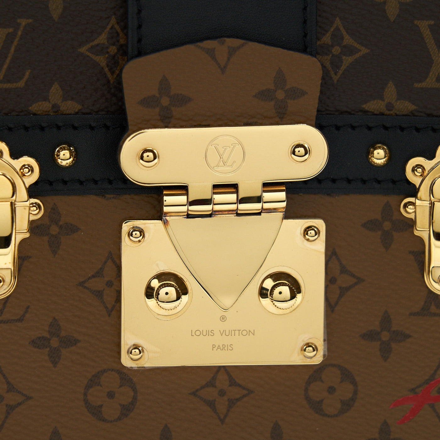 LOUIS VUITTON TRUNK CLUTCH BAG MONOGRAM