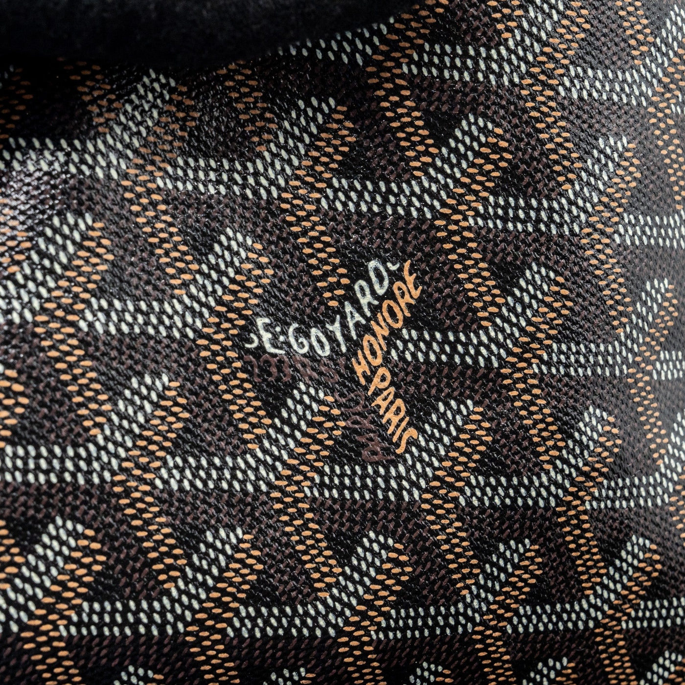 GOYARD SAINT LOUIS GM TOTE BAG GOYARDLINE CANVAS BLACK SHW