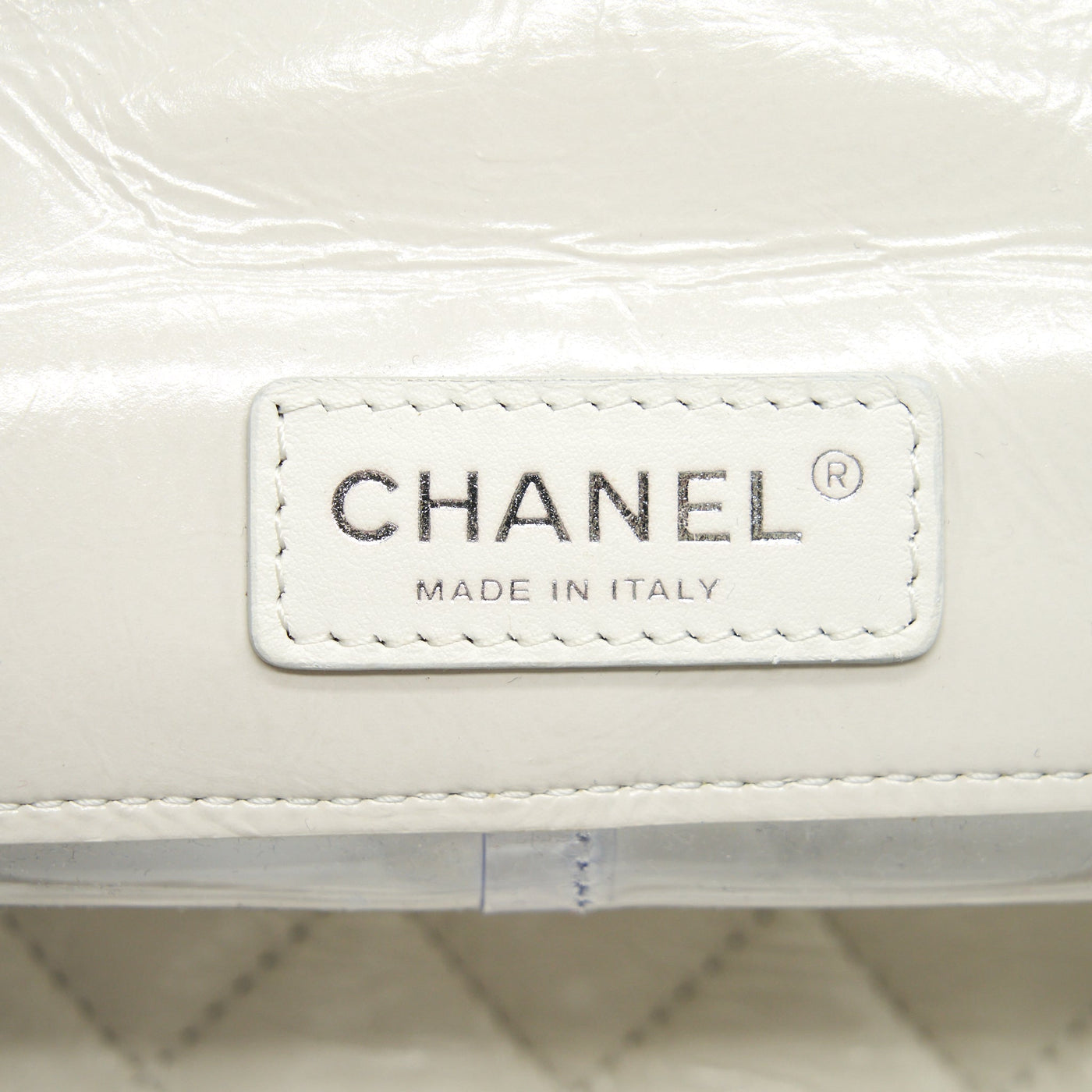 CHANEL PVC AQUARIUM BACKPACK AGED CALFSKIN WHITE SHW