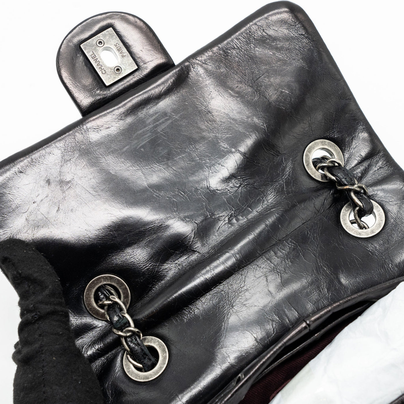 CHANEL SMALL MOUNTAIN BACKPACK QUILTED CALFSKIN / SHEARLING MULTICOLOUR RUTHENIUM HARDWARE
