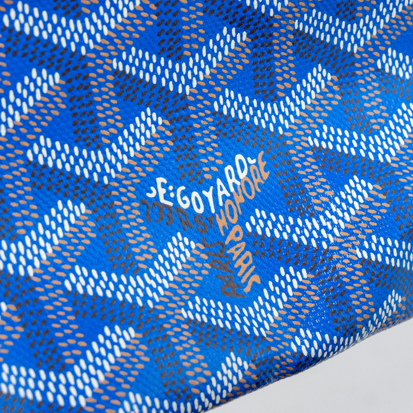 GOYARD SAINT LOUIS PM TOTE BAG CANVAS BLUE SHW