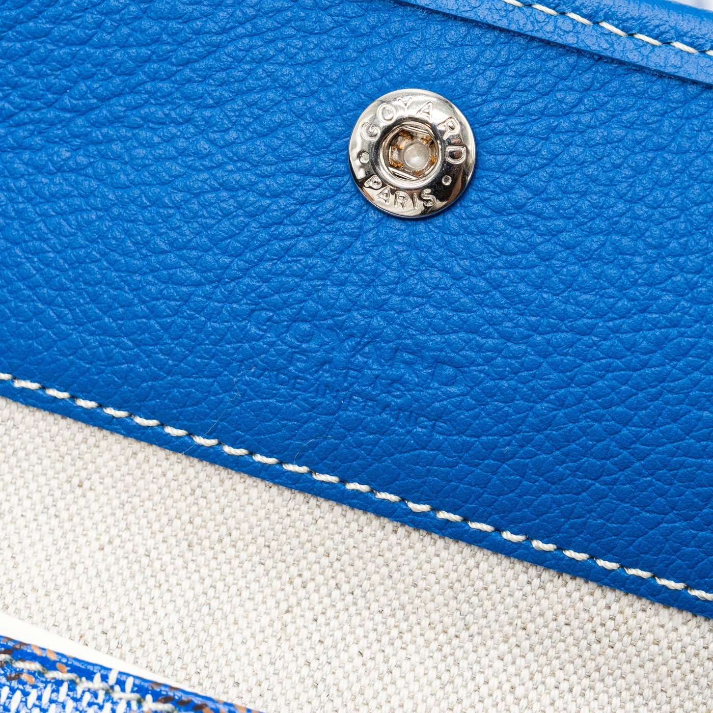 GOYARD SAINT LOUIS PM TOTE BAG CANVAS BLUE SHW