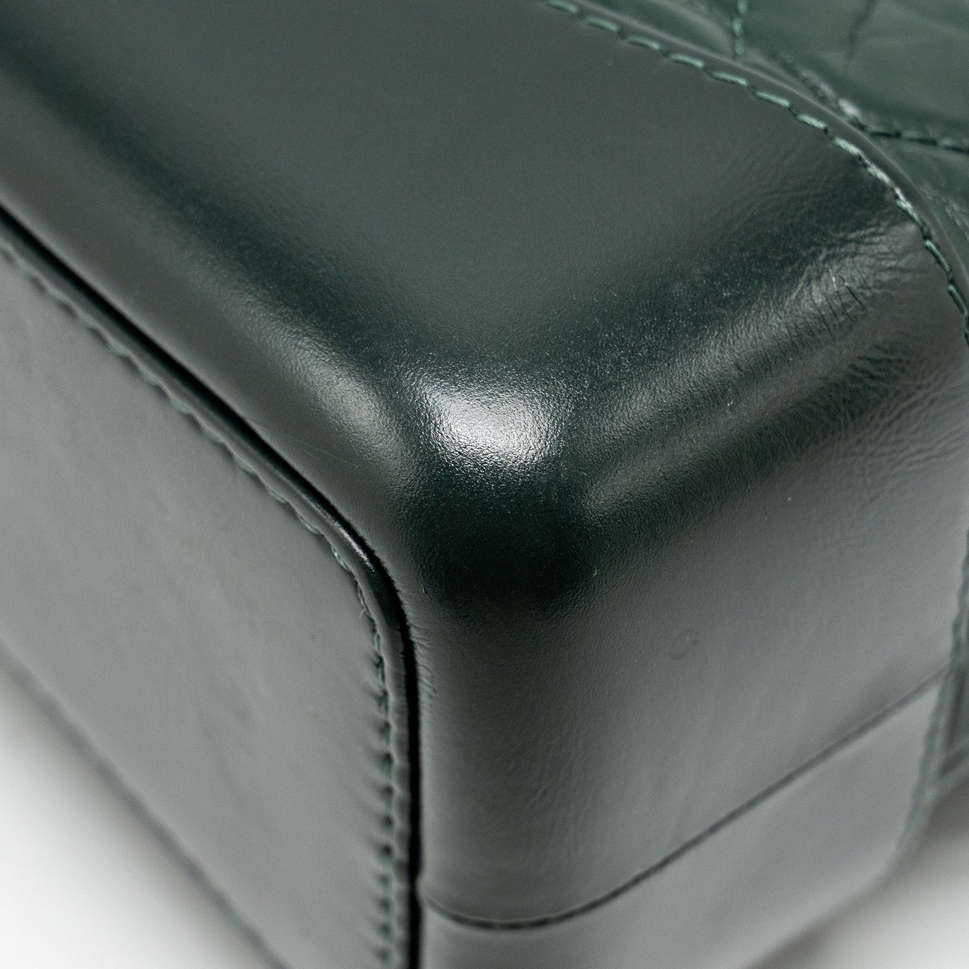 CHANEL SMALL GABRIELLE BACKPACK AGED CALFSKIN DARK GREEN MULTICOLOR HARDWARE