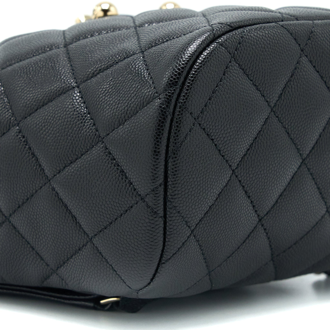 CHANEL 23S MINI FLAP BACKPACK CAVIAR BLACK LGHW (MICROCHIP)