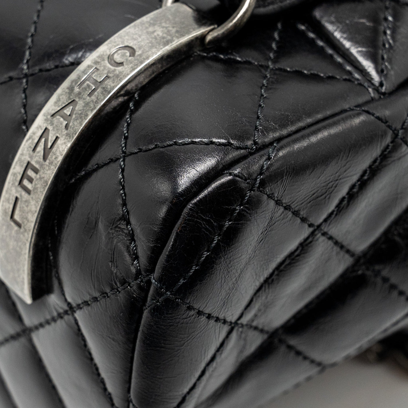 CHANEL MOUNTAIN BACKPACK QUILTED CALFSKIN BLACK RUTHENIUM HARDWARE