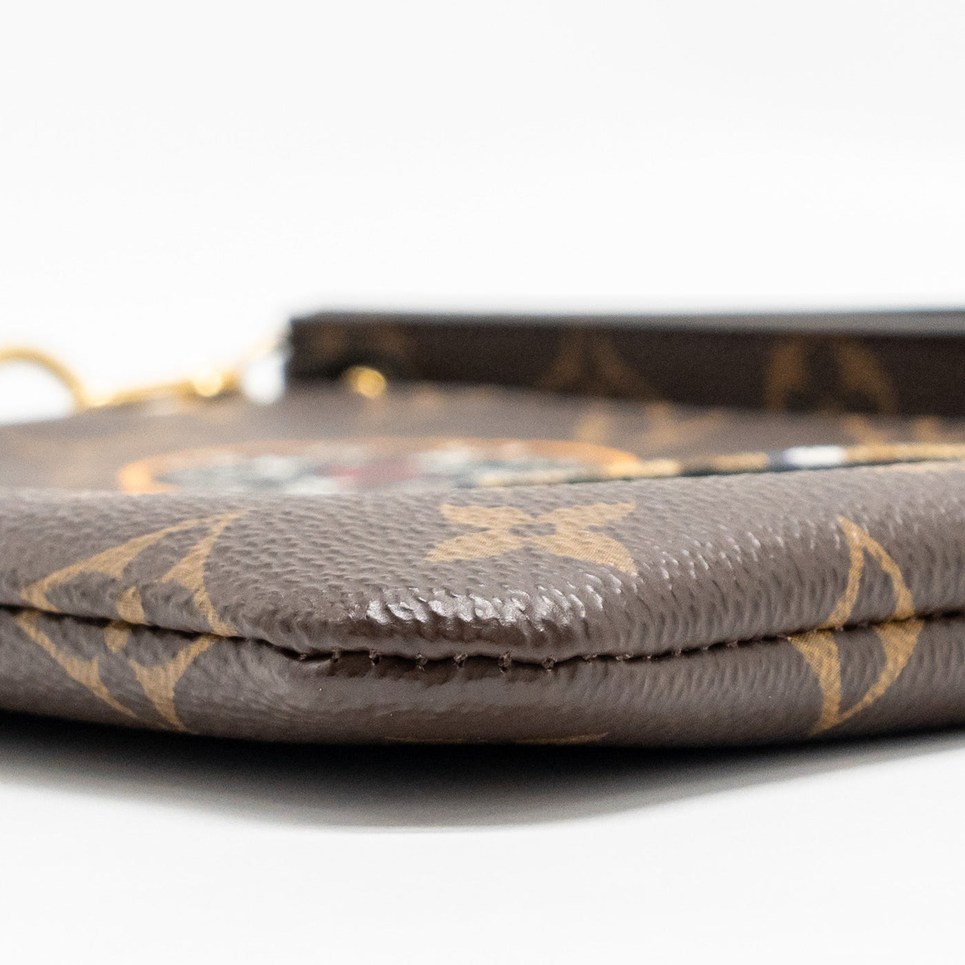 LOUIS VUITTON TRAVEL STICKERS CITY POUCH MONOGRAM CANVAS GHW