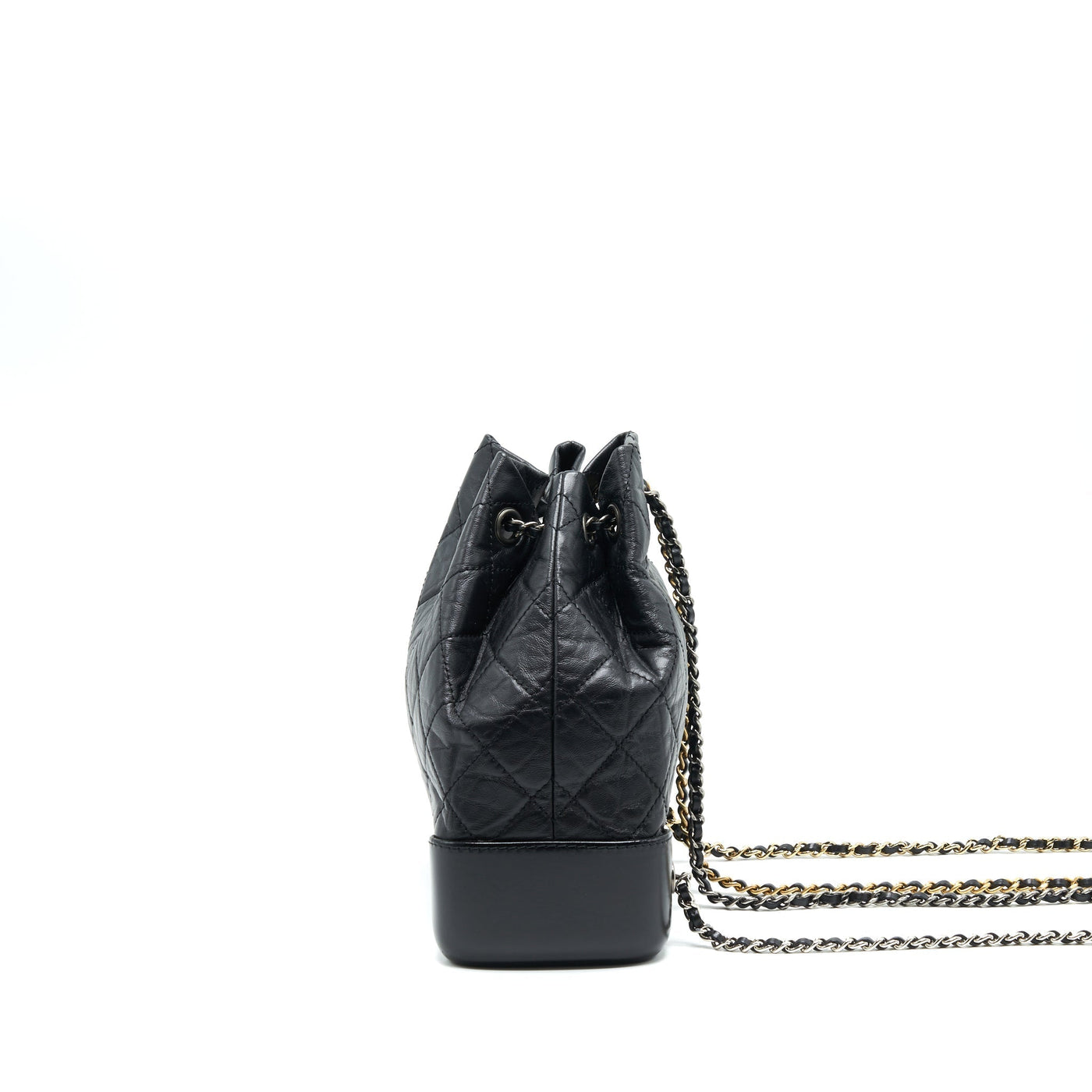 CHANEL SMALL GABRIELLE BACKPACK BLACK DOUBLE COLOUR HARDWARE