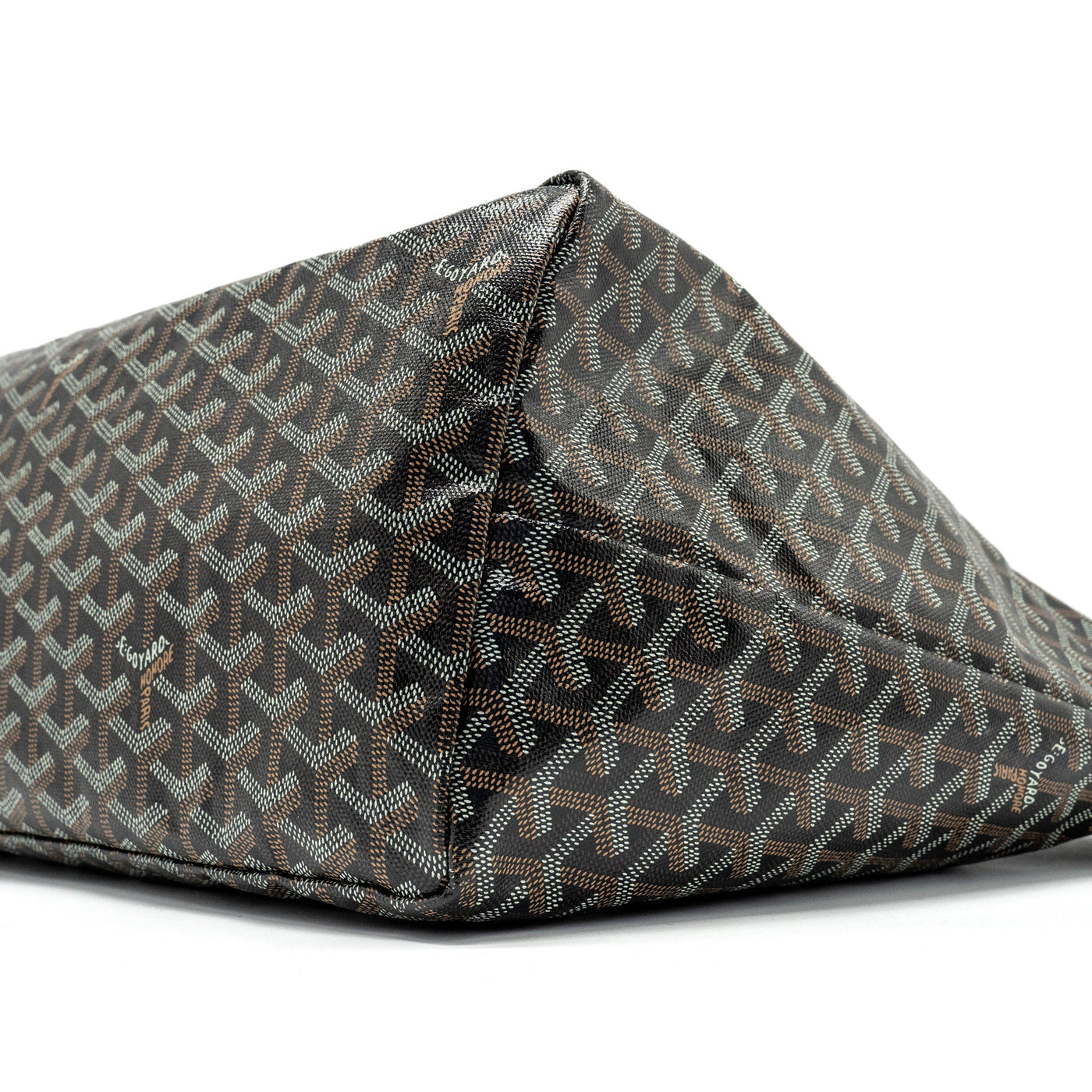 GOYARD SAINT LOUIS GM TOTE BAG GOYARDLINE CANVAS BLACK SHW
