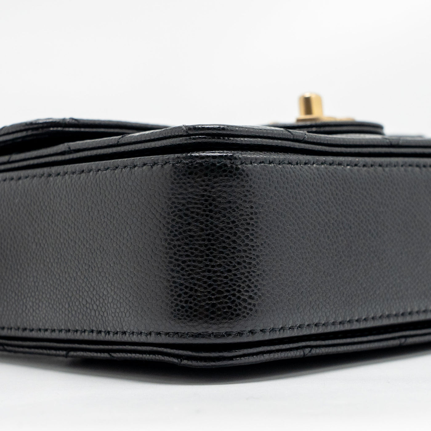 CHANEL 24K TOP HANDLE MESSENGER BAG WITH REMOVABLE CHAIN CAVIAR BLACK GHW(MICROCHIP)