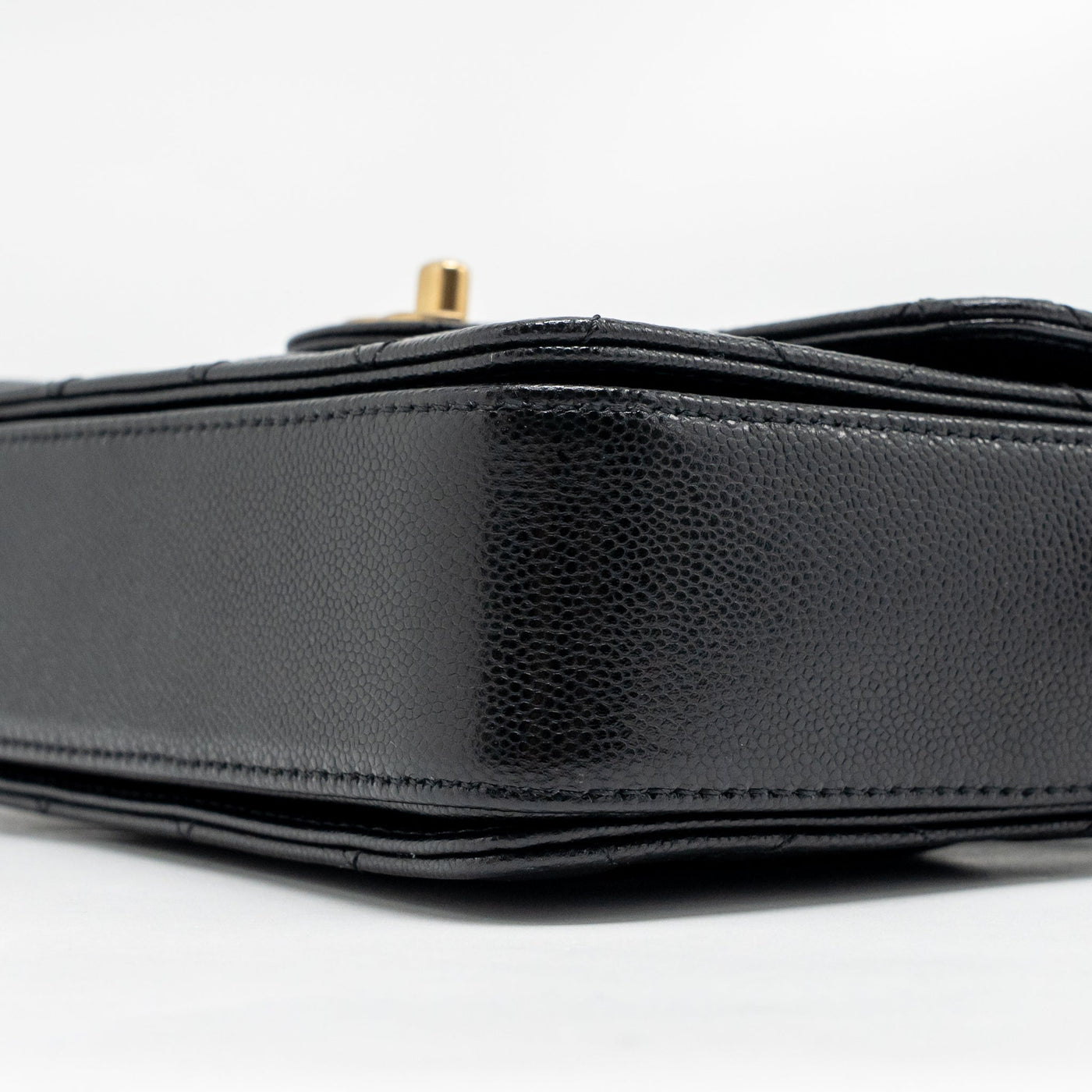 CHANEL 24K TOP HANDLE MESSENGER BAG WITH REMOVABLE CHAIN CAVIAR BLACK GHW(MICROCHIP)