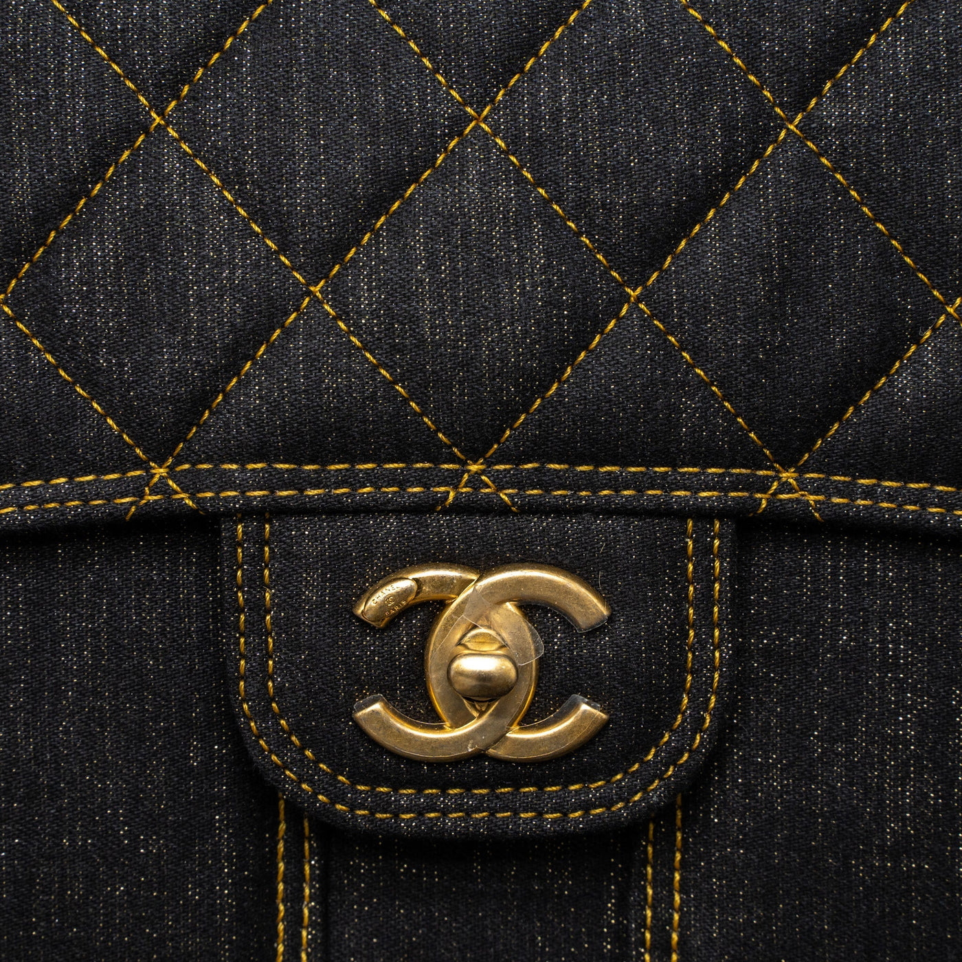 CHANEL 23S FLAP BACKPACK DENIM DARK BLUE BRUSHED GHW (MICROCHIP)