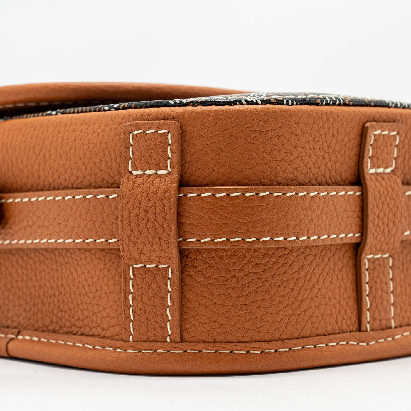 GOYARD BELVEDERE PM MESSENGER BAG GOYARDLINE CANVAS BROWN SHW