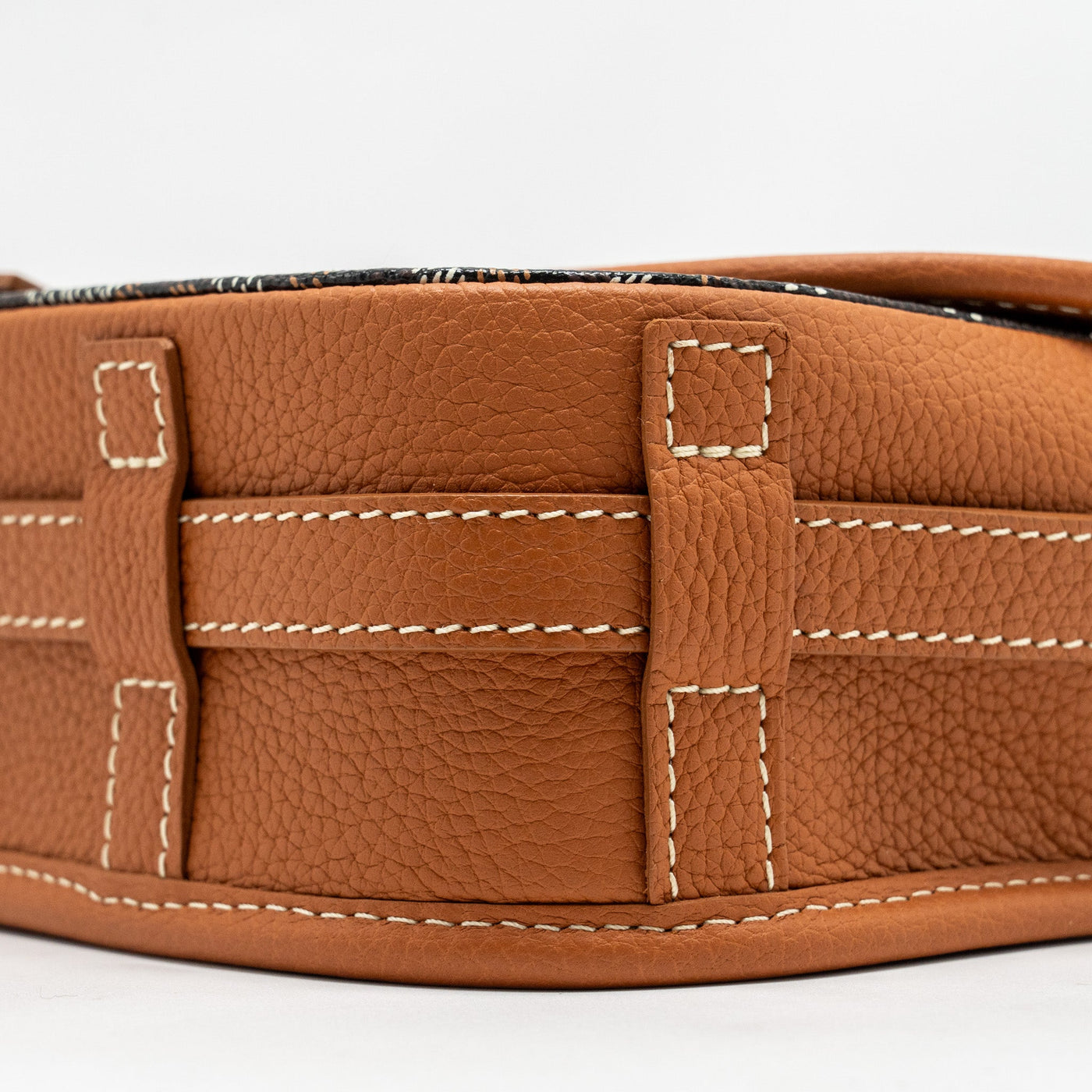 GOYARD BELVEDERE PM MESSENGER BAG GOYARDLINE CANVAS BROWN SHW