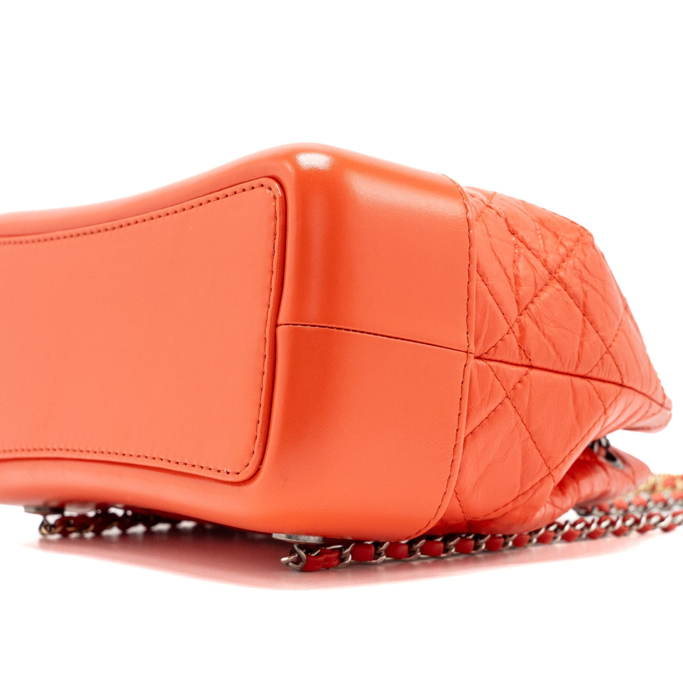 CHANEL SMALL GABRIELLE BACKPACK AGED CALFSKIN RED MULTICOLOUR HARDWARE