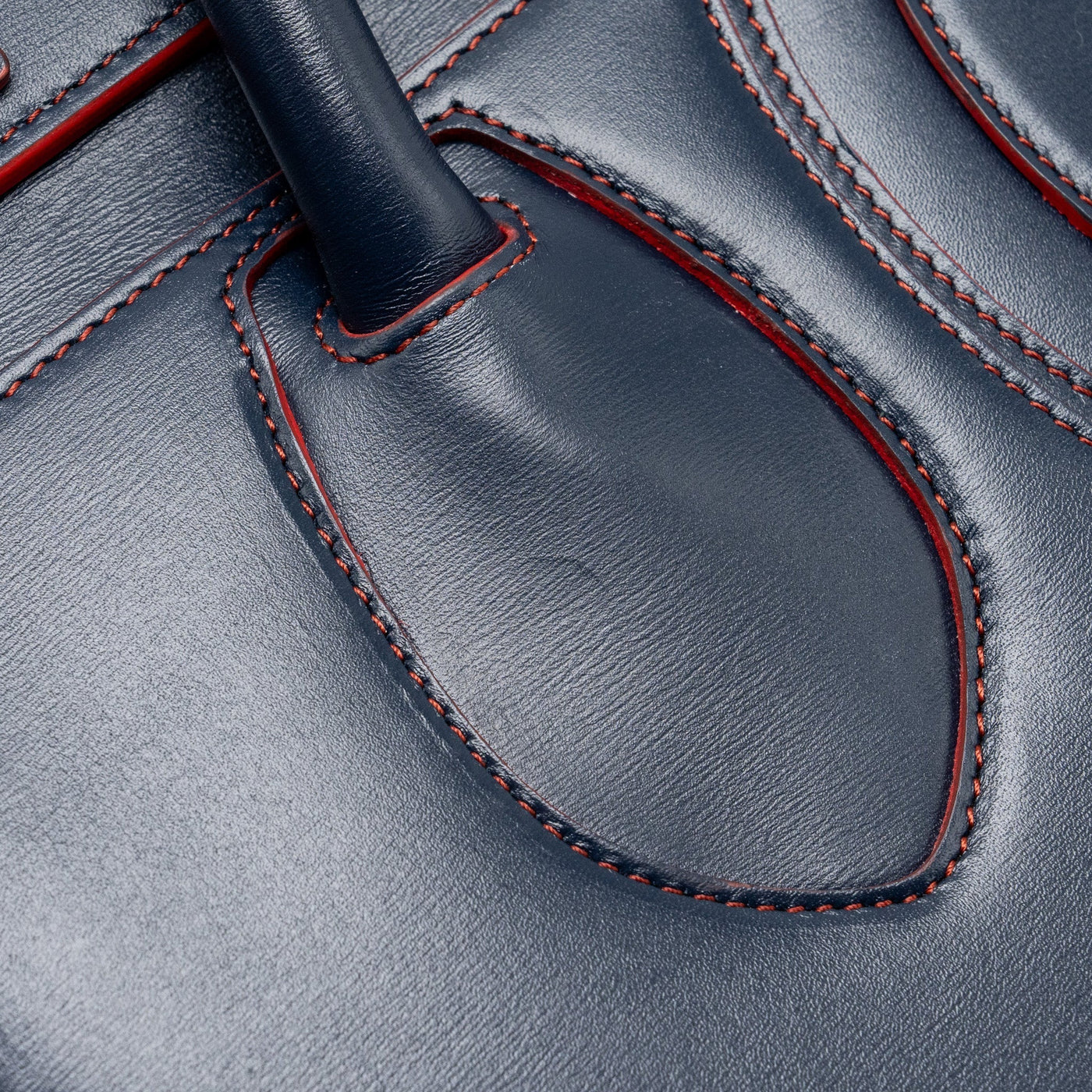 CELINE LUGGAGE TOTE BAG CALFSKIN BLUE/RED SHW
