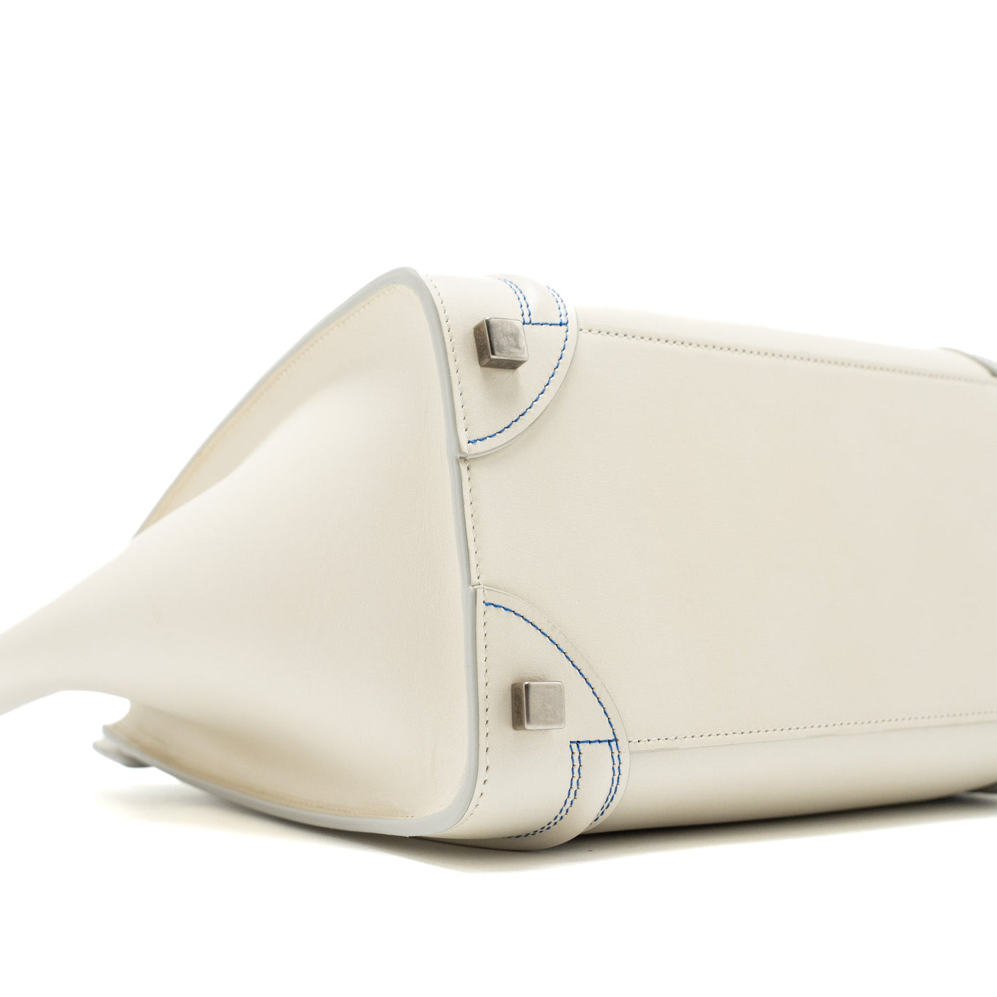 CELINE MICRO LUGGAGE BAG CALFSKIN WHITE SHW