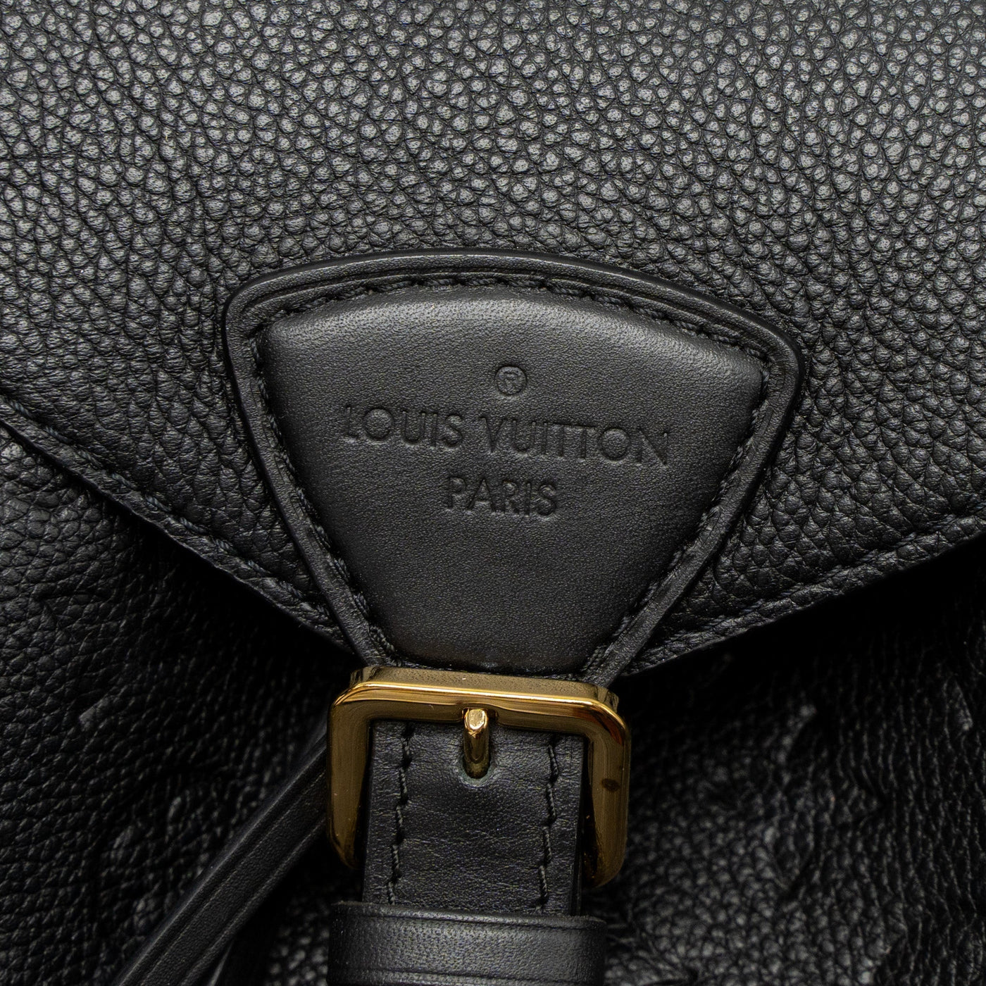 LOUIS VUITTON MONTSOURIS BACKPACK MONOGRAM EMPREINTE BLACK GHW (NEW VERSION)
