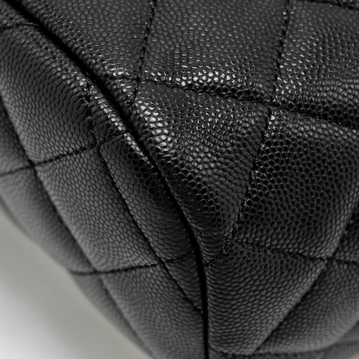CHANEL 23S QUILTED MINI BACKPACK CAVIAR BLACK LGHW (MICROCHIP)