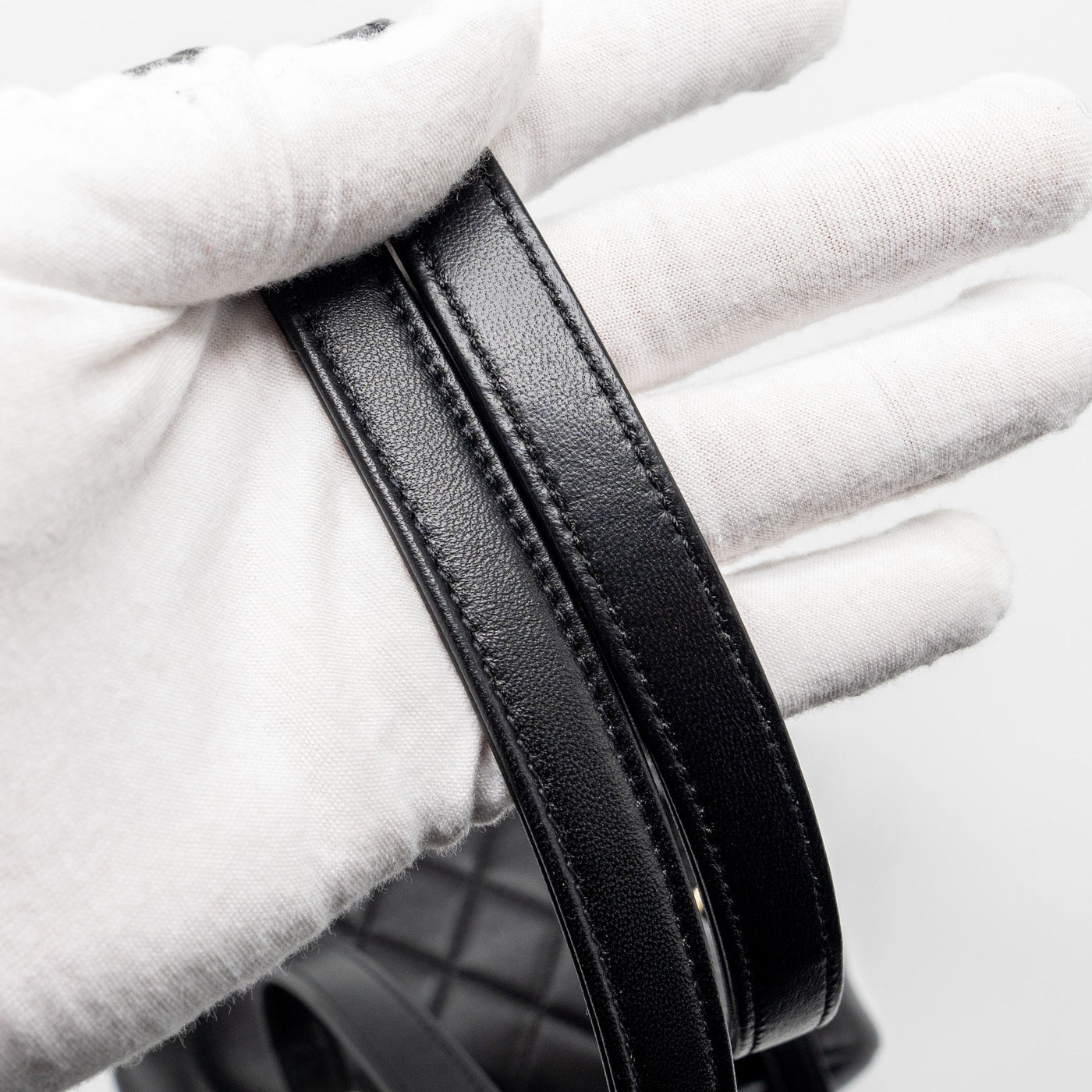 CHANEL MINI DUMA BACKPACK LAMBSKIN BLACK LGHW (MICROCHIP)