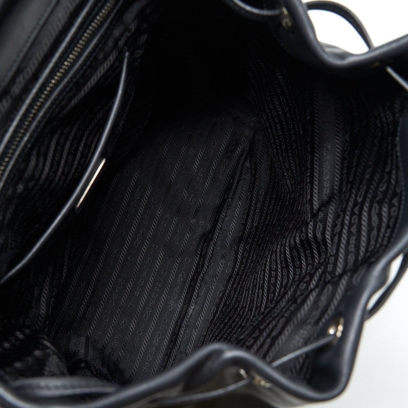 PRADA ZAINETTO BACKPACK SOFT CALFSKIN BLACK SHW