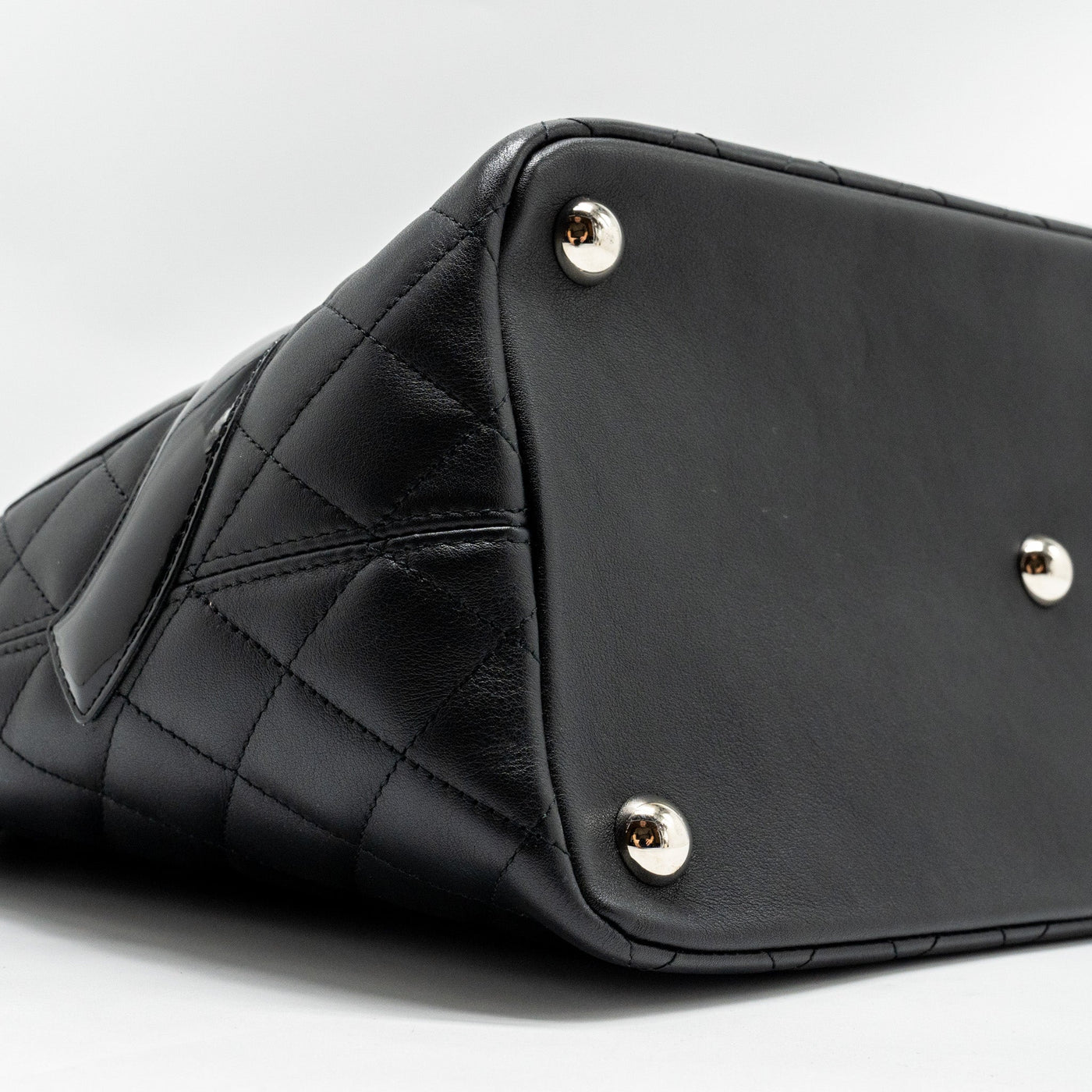 CHANEL CAMBON LIGNE TOTE BAG CALFSKIN BLACK SHW