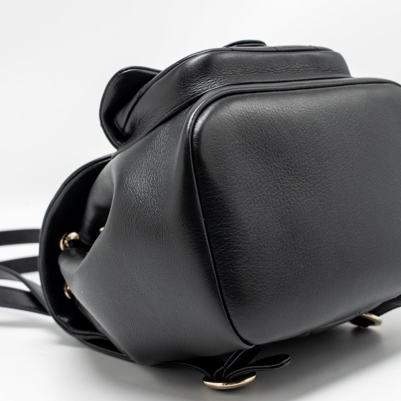 CHANEL MINI DUMA BACKPACK CALFSKIN BLACK LGHW (MICROCHIP)
