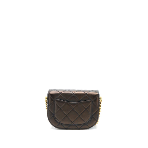 CHANEL 21S MOON MESSENGER BAG CALFSKIN BLACK GHW