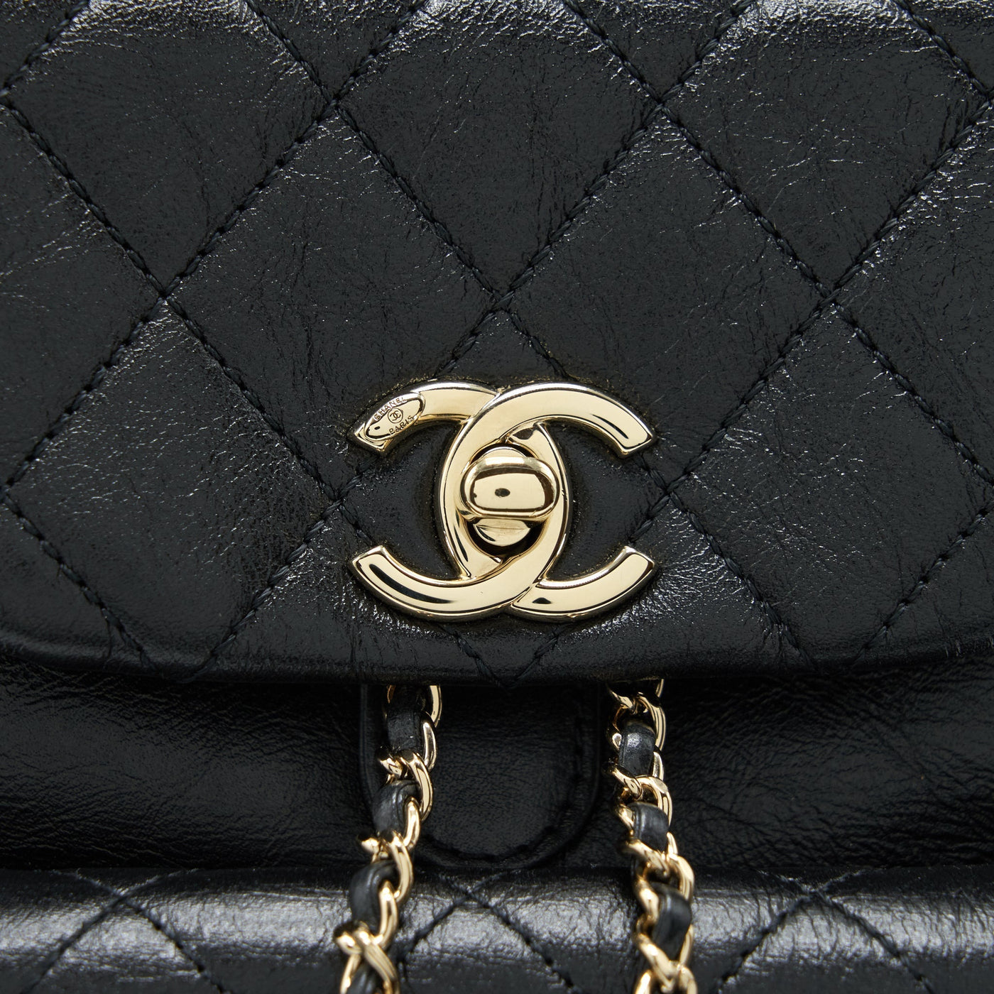 CHANEL 22C MINI DUMA BACKPACK CALFSKIN BLACK LGHW (MICROCHIP)