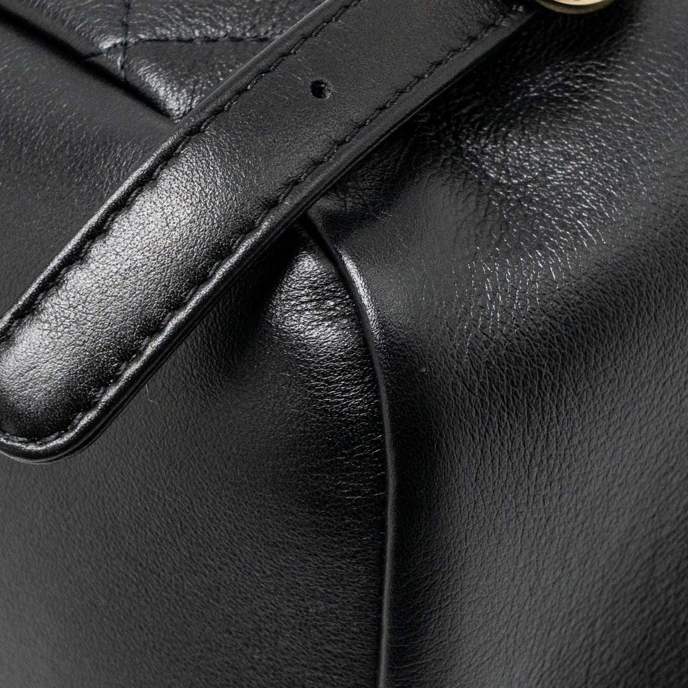 CHANEL MINI DUMA BACKPACK CALFSKIN BLACK LGHW (MICROCHIP)