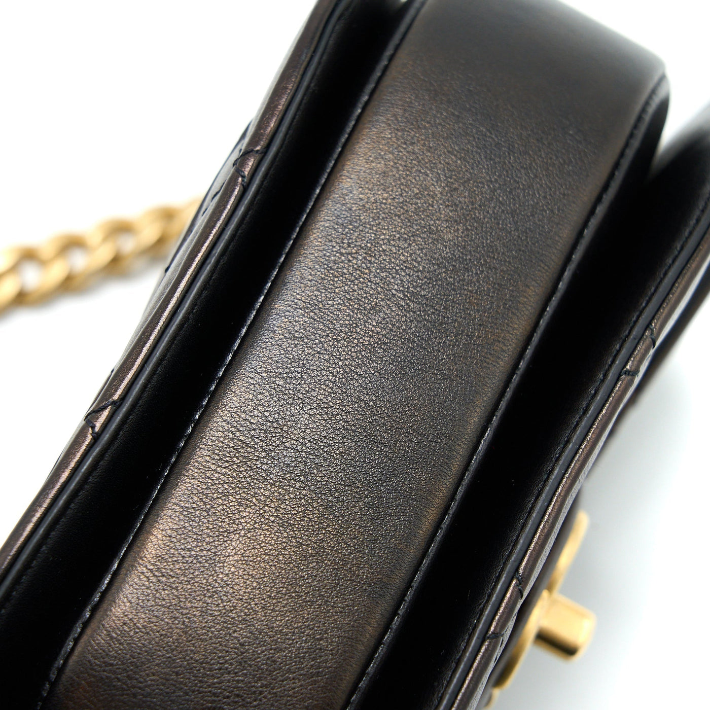 CHANEL 21S MOON MESSENGER BAG CALFSKIN BLACK GHW