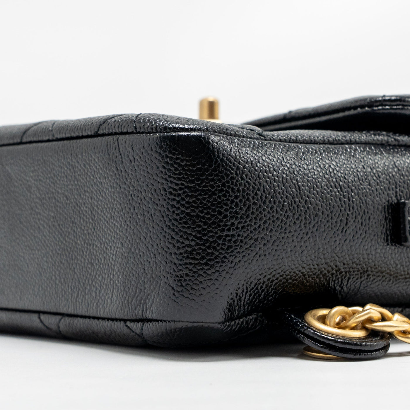 CHANEL QUILTED FLAP BACKPACK CAVIAR BLACK GHW (MICROCHIP)