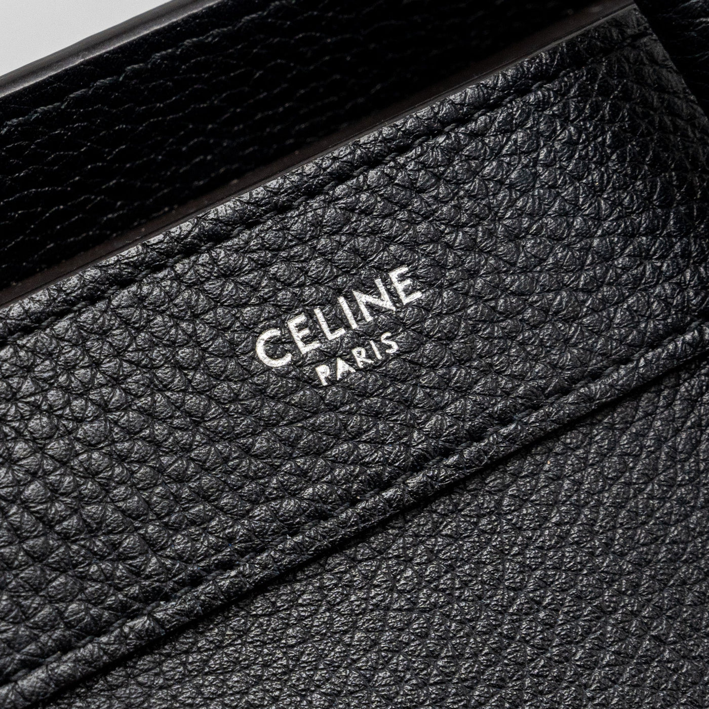 CELINE NANO LUGGAGE BAG CALFSKIN BLACK SHW
