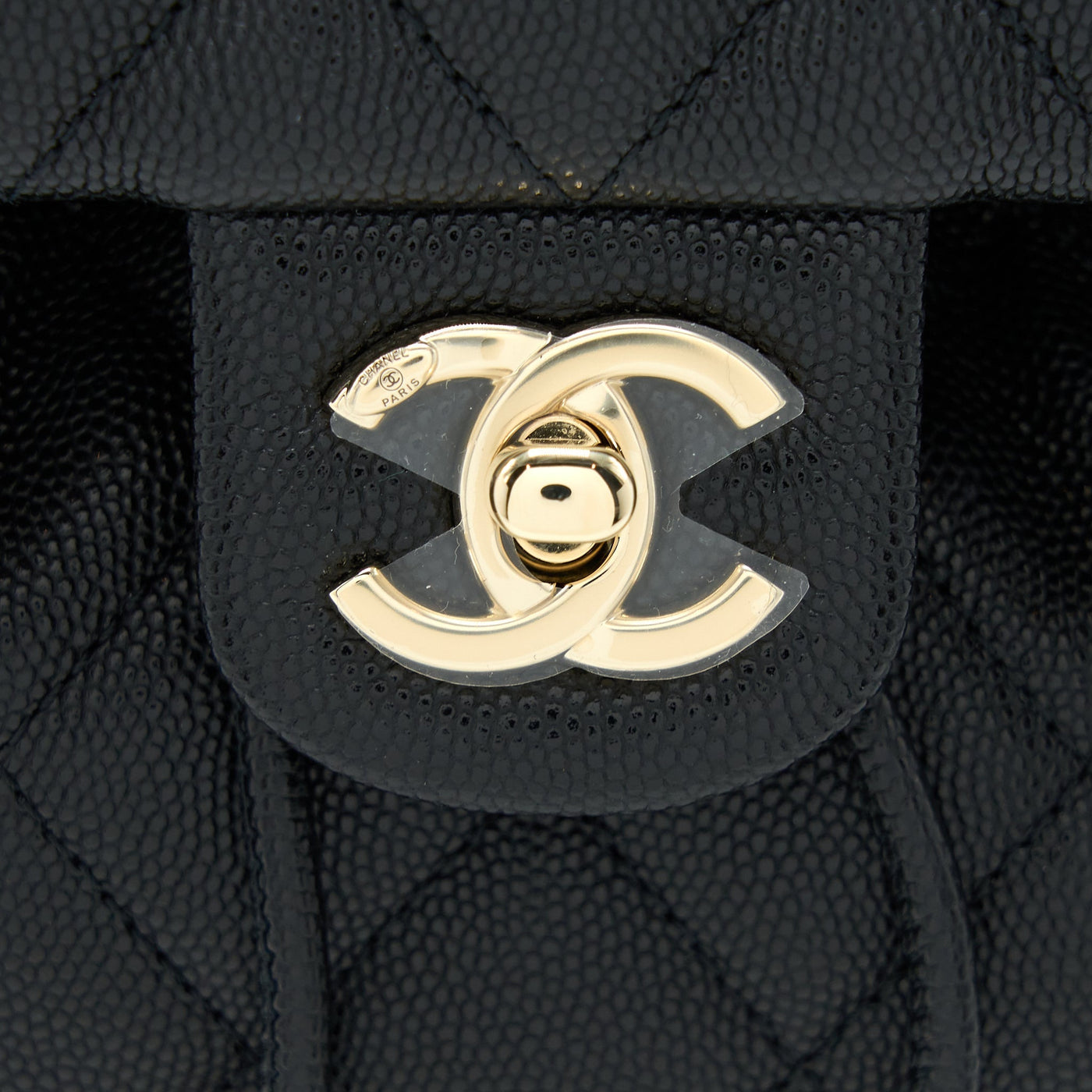 CHANEL 23P MINI FLAP BACKPACK CAVIAR BLACK LGHW (MICROCHIP)