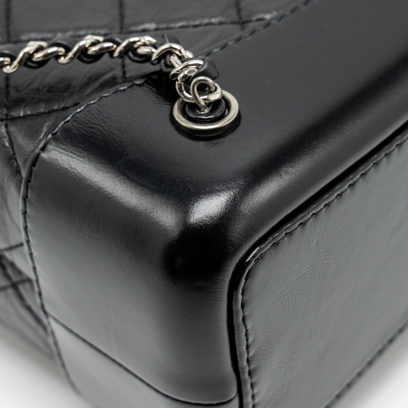 CHANEL SMALL GABRIELLE BACKPACK AGED CALFSKIN BLACK MULTICOLOUR COLOUR HARDWARE (MICROCHIP)