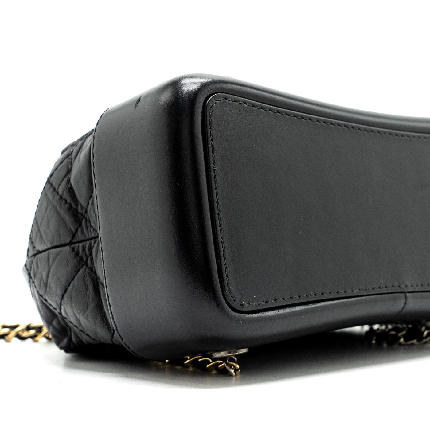 CHANEL SMALL GABRIELLE BACKPACK AGED CALFSKIN BLACK MULTICOLOR HARDWARE