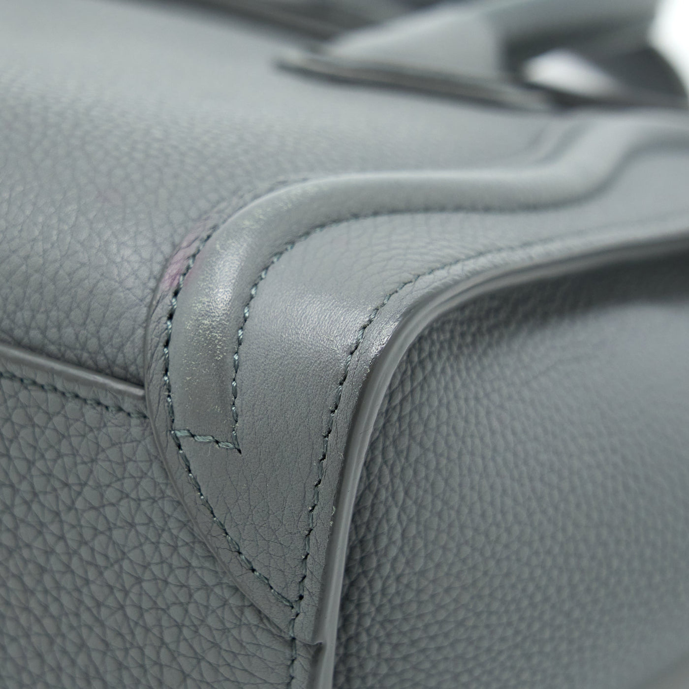 CELINE NANO LUGGAGE BAG GREY GHW