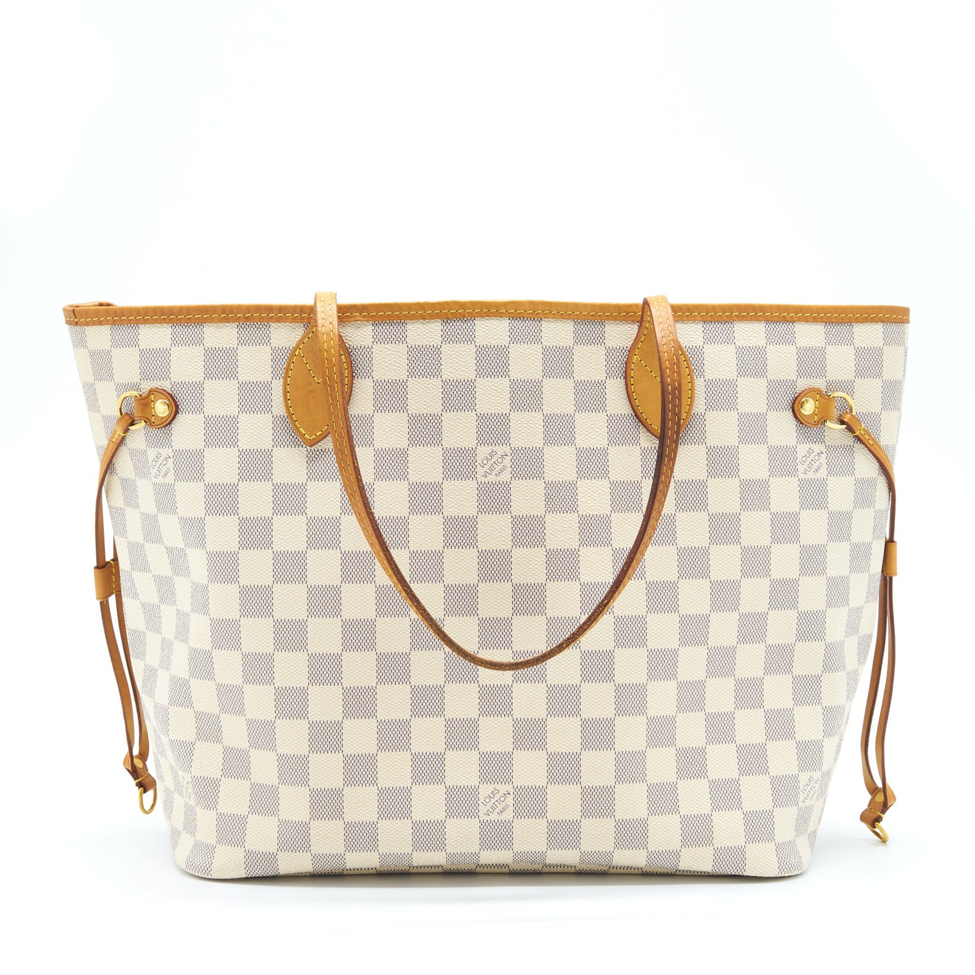 LOUIS VUITTON NEVERFULL MM DAMIER AZUR GHW
