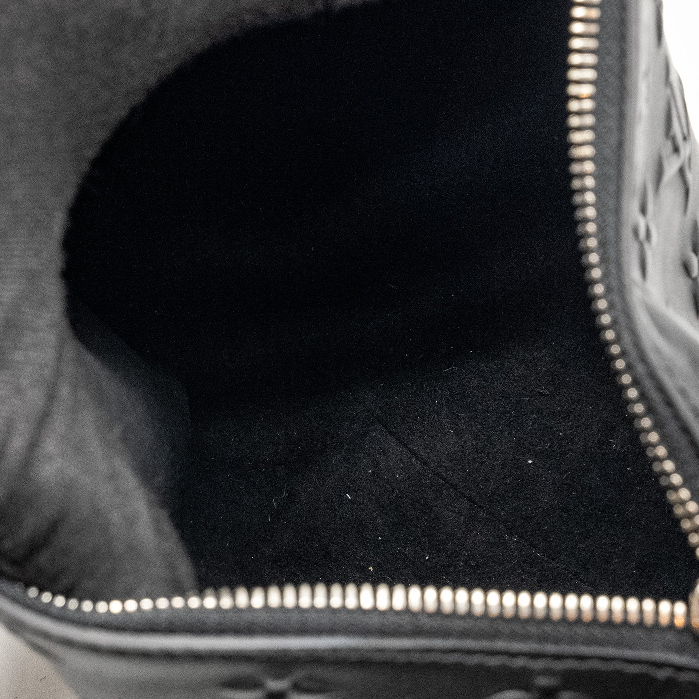LOUIS VUITTON SIDE TRUNK MONOGRAM DEBOSSED CALFSKIN BLACK SHW