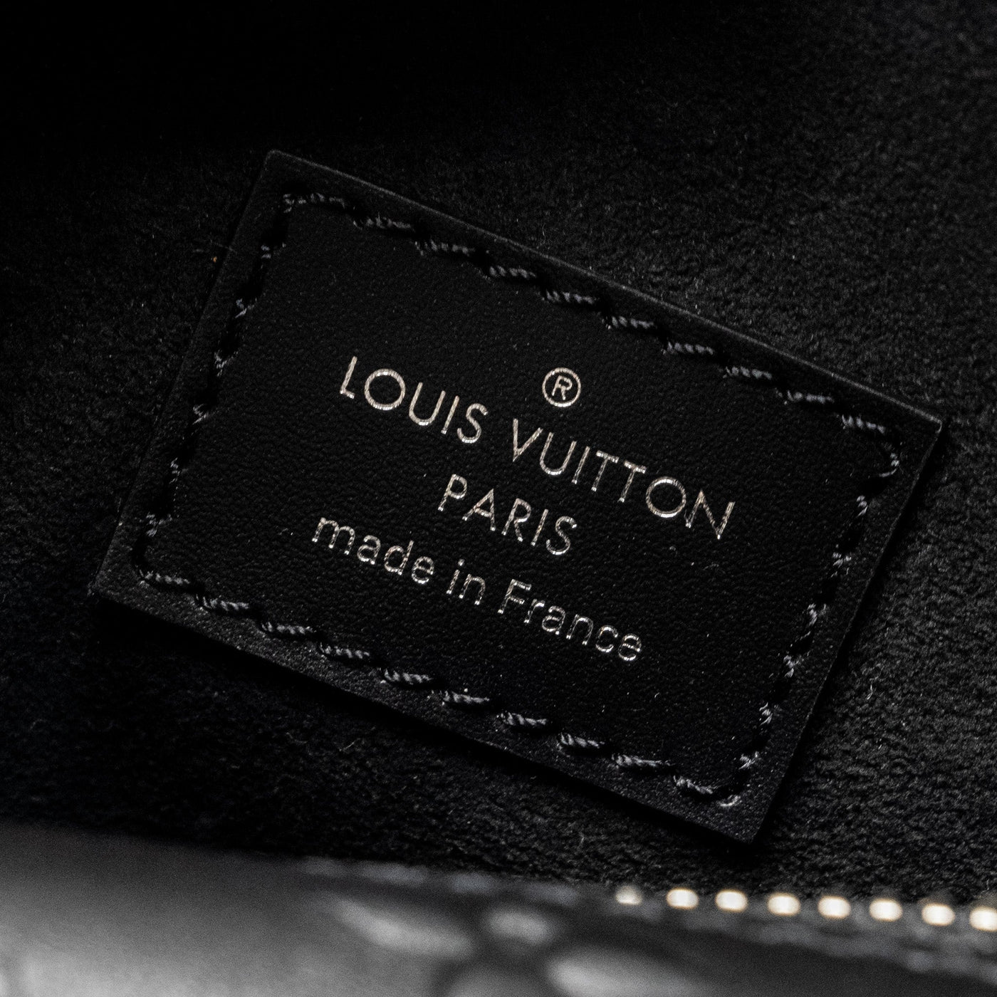LOUIS VUITTON SIDE TRUNK MONOGRAM DEBOSSED CALFSKIN BLACK SHW