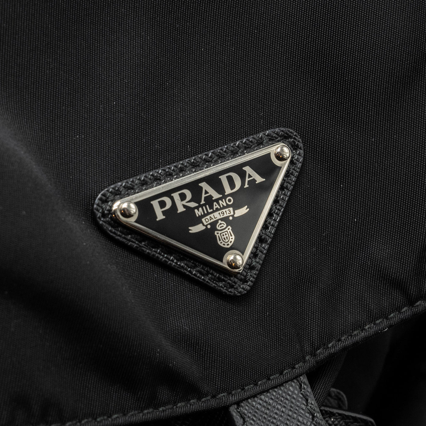PRADA SMALL RE-NYLON BACKPACK BLACK SHW